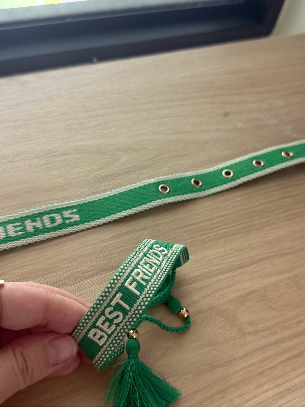 Matching Dog Collar & Friendship Bracelet Set – New, Never Used - Picture 3 of 3